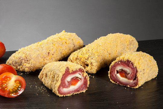 FLAMENQUINES DE YORK, QUESO Y PIMIENTO FLAMENQUINES DE YORK, QUESO Y PIMIENTO